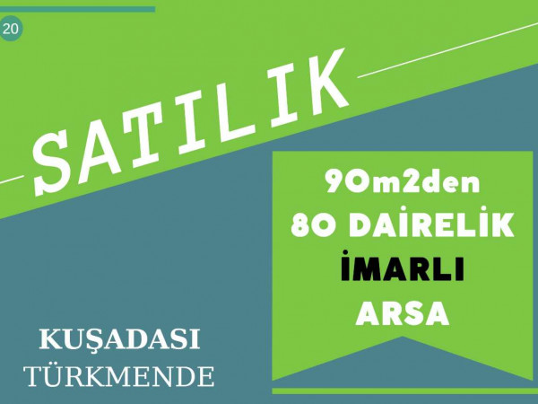 Kuşadası Türkmen Mah Satılık 11.120m2 Konut İmarlı Arsa
