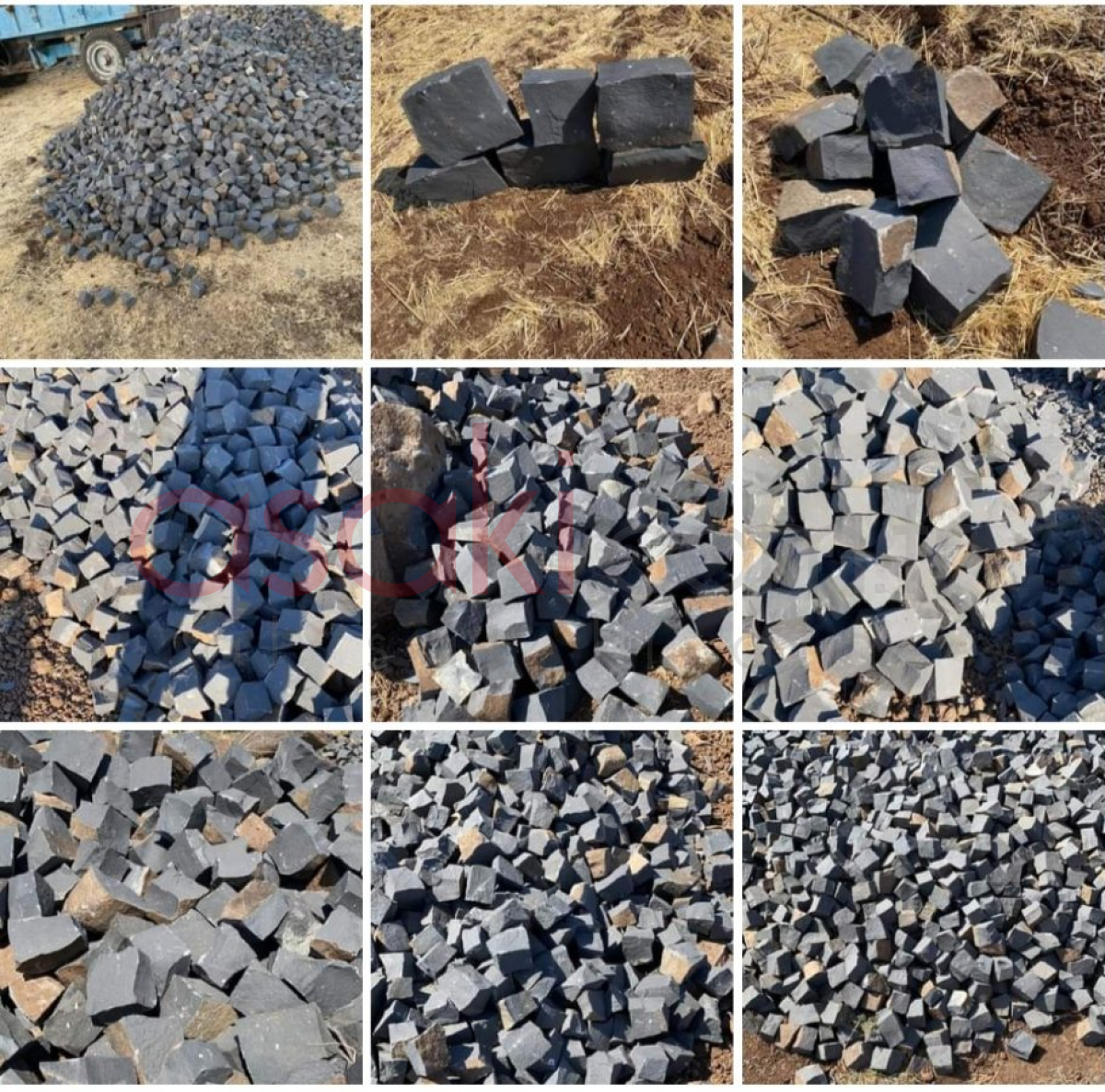 Er-ni doğal bazalt küp taş Diyarbakır - Büyük 14