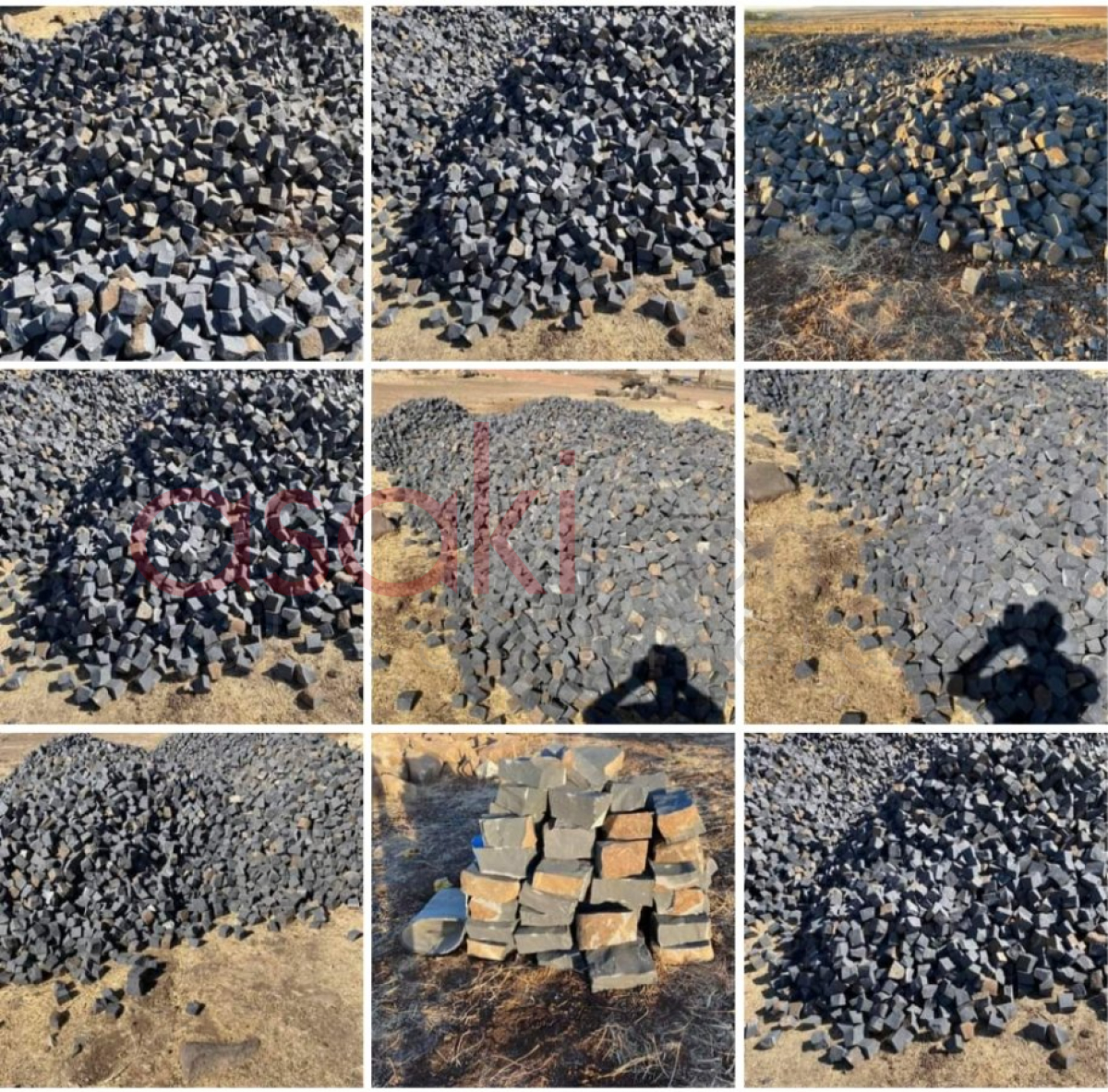 Er-ni doğal bazalt küp taş Diyarbakır - Büyük 17