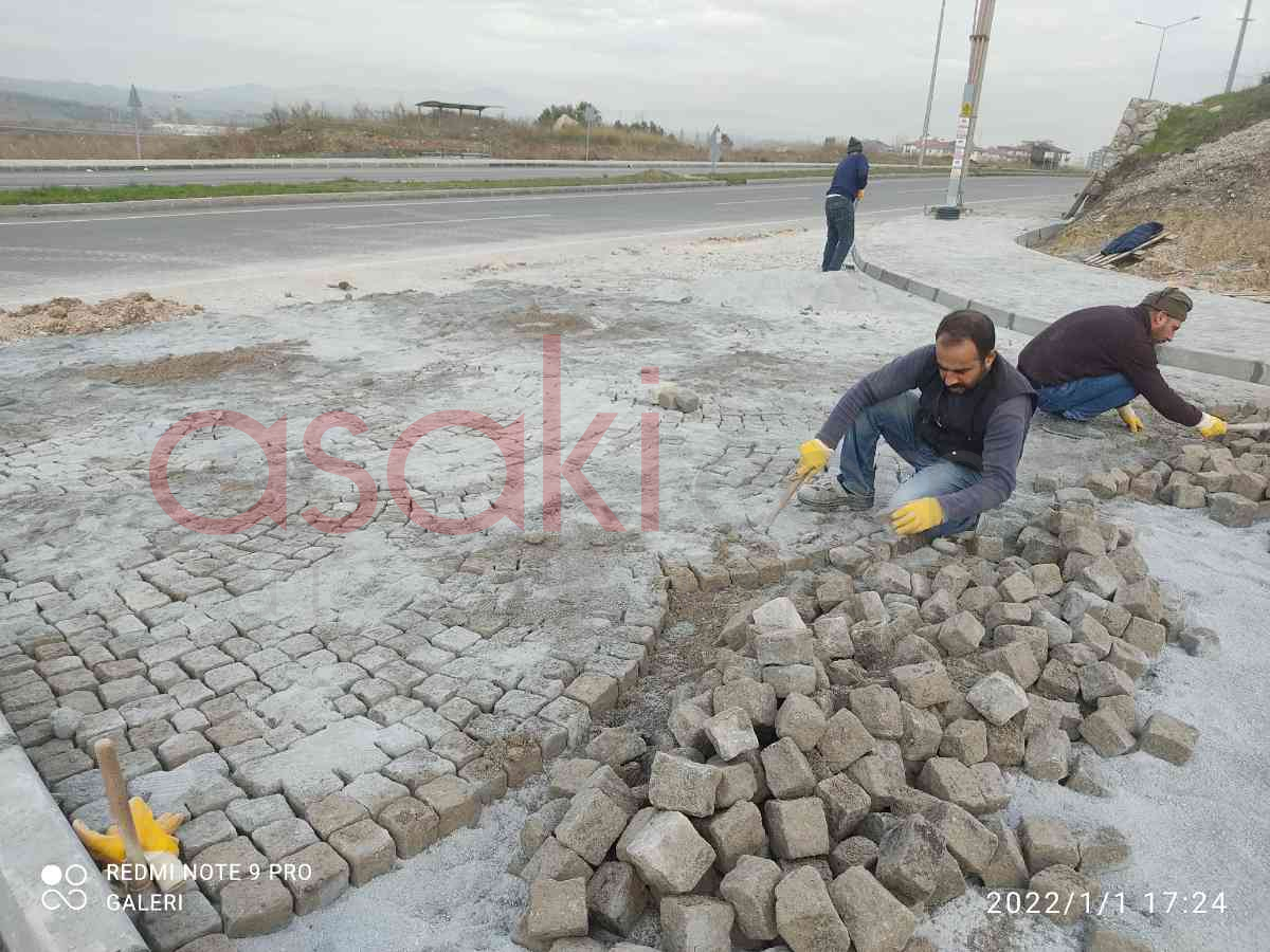 Er-ni doğal bazalt küp taş Diyarbakır - Büyük 20
