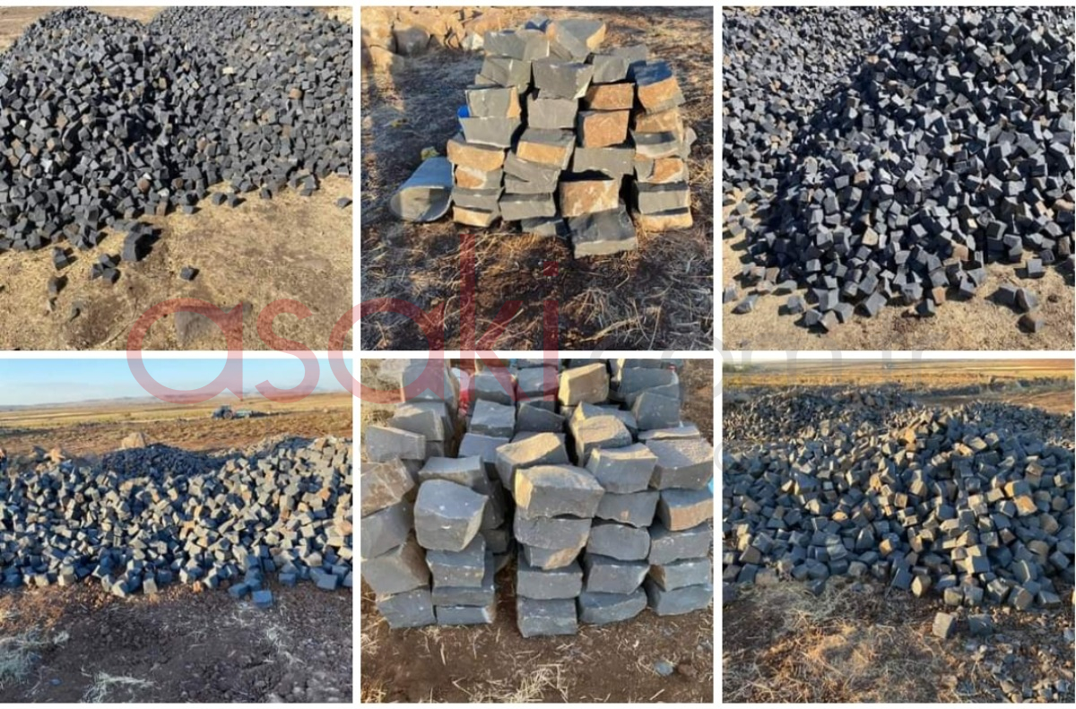 Er-ni doğal bazalt küp taş Diyarbakır - Büyük 4