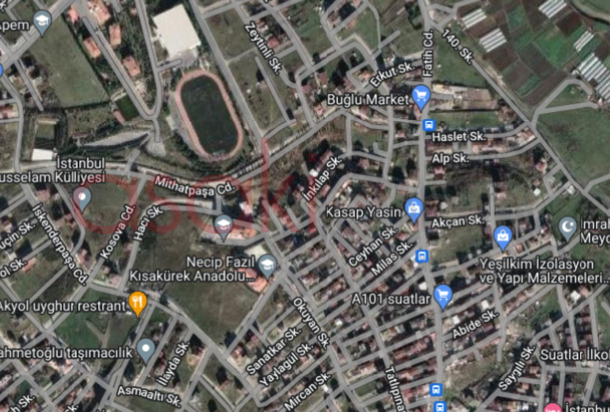 Arnavutköy Merkezde 363 M² Satılık Köşe Parsel  Arsa
