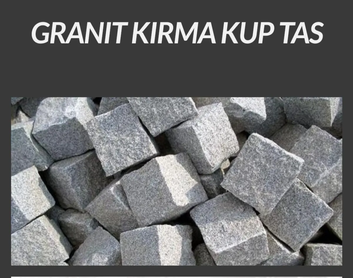 Ankara granit küp taş doğal kırma küp taş - Büyük 2