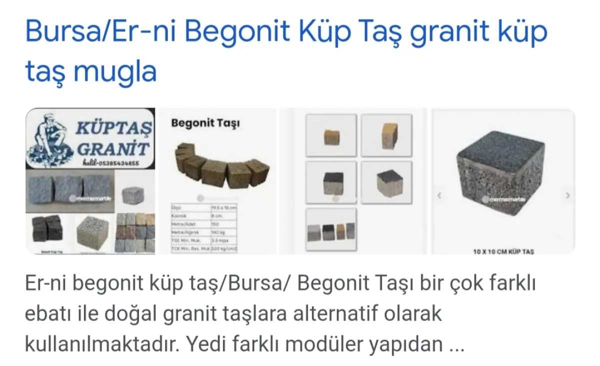 Antalya granit küp taş ve bazalt küp taş begonit küp taş halil us - Büyük 16