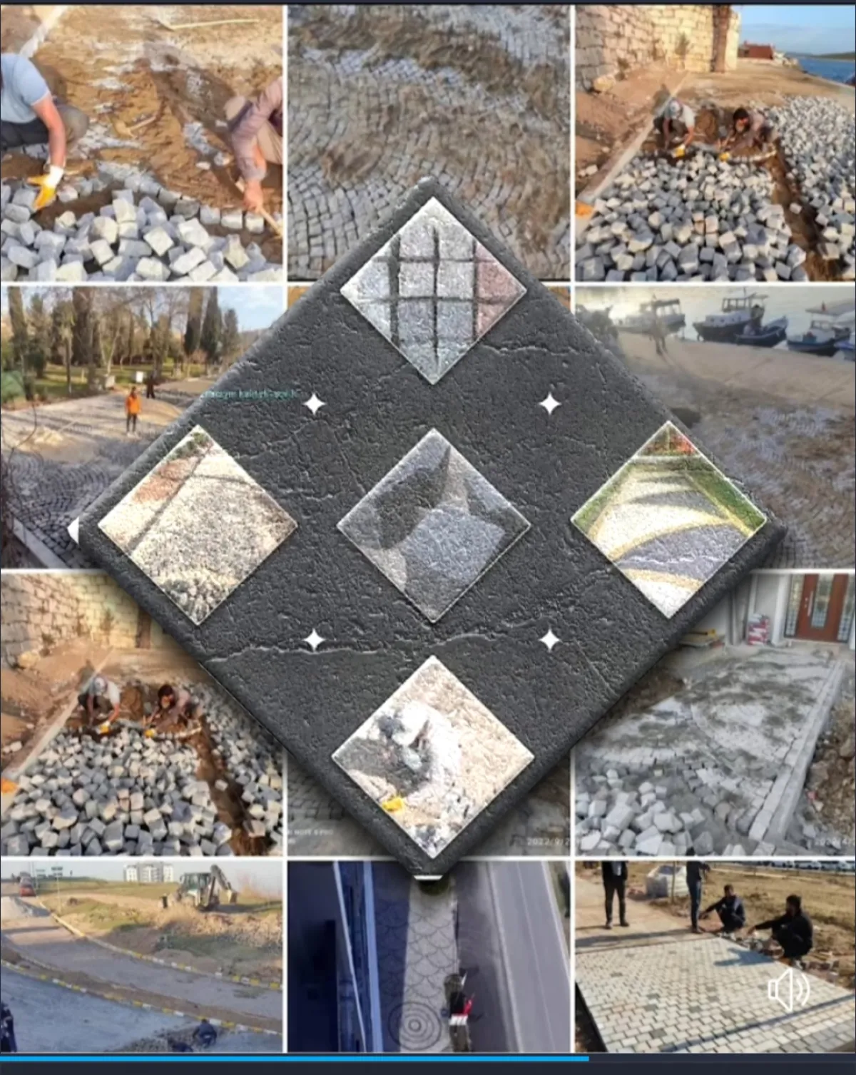 Erni granit küp taş uygulama ekibi İzmir merkez