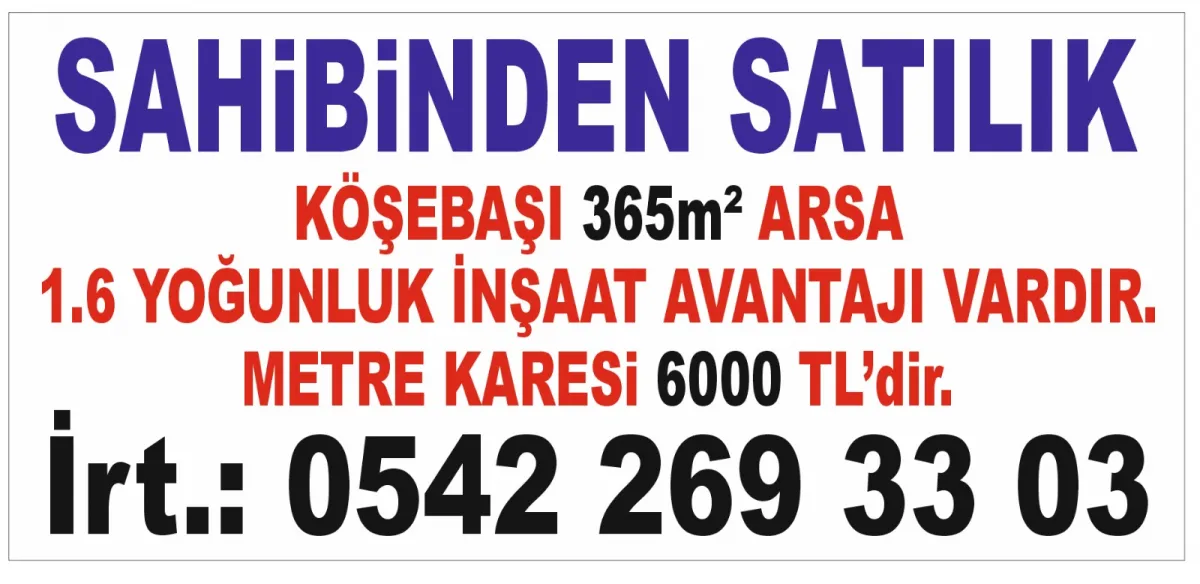 Merkezi konumda cadde üzeri ve Köşebaşı - Büyük 1