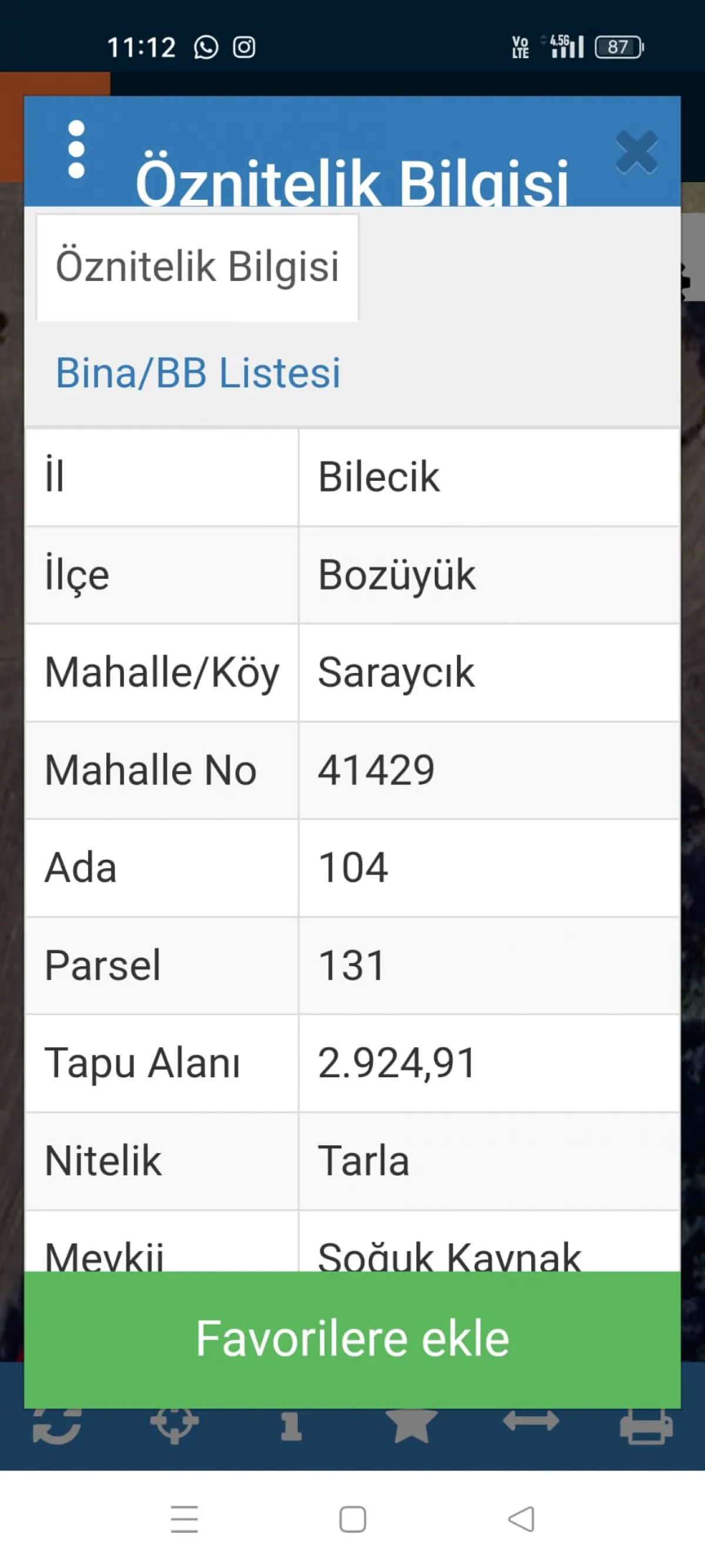 BİLECİK BOZÜYÜK SARAYCIK KÖYÜNDE SATILIK TARLALAR - Büyük 6