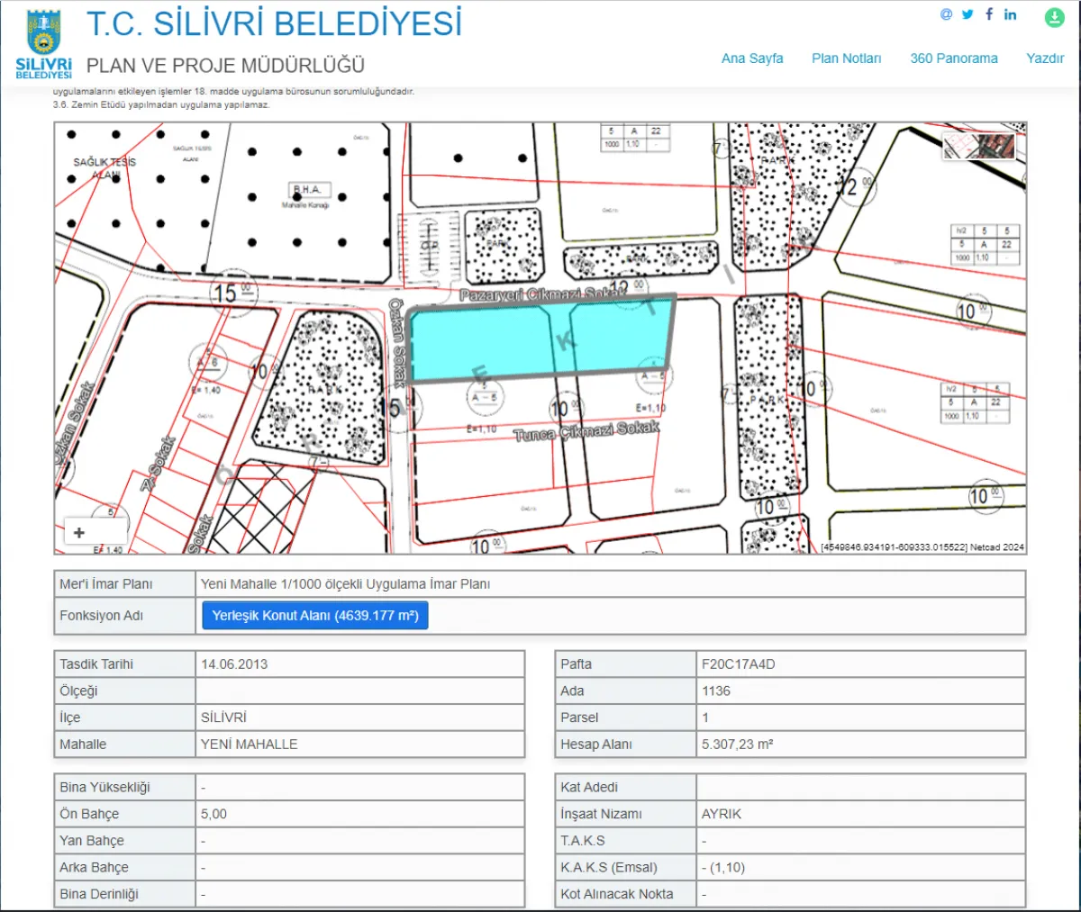 YENİ MAHALLEDE 72 DAİRELİK 5300 m2 KONUT İMARLI ARSA TAKASA AÇIK - Büyük 36