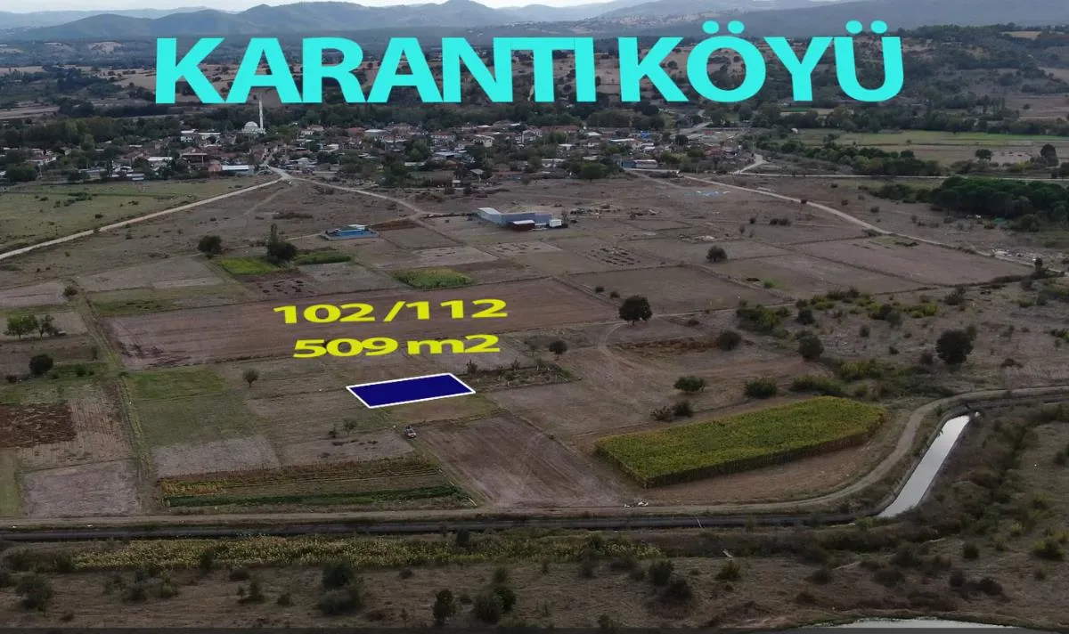 ÇANAKKALE BİGA KARANTI'DA 509M2 SATILIK KONUT İMARLI ARSA