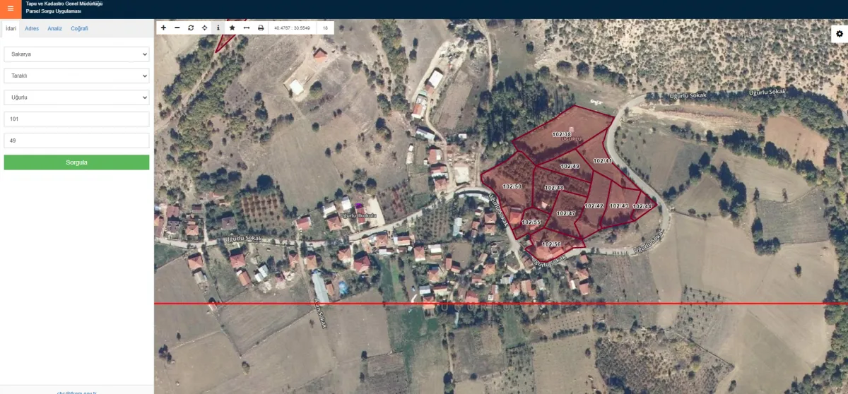 TARAKLI UĞURLUDA YAYLADA 1590 M² % 40 KONUT İMARLI FINDIKLIK - Büyük 1